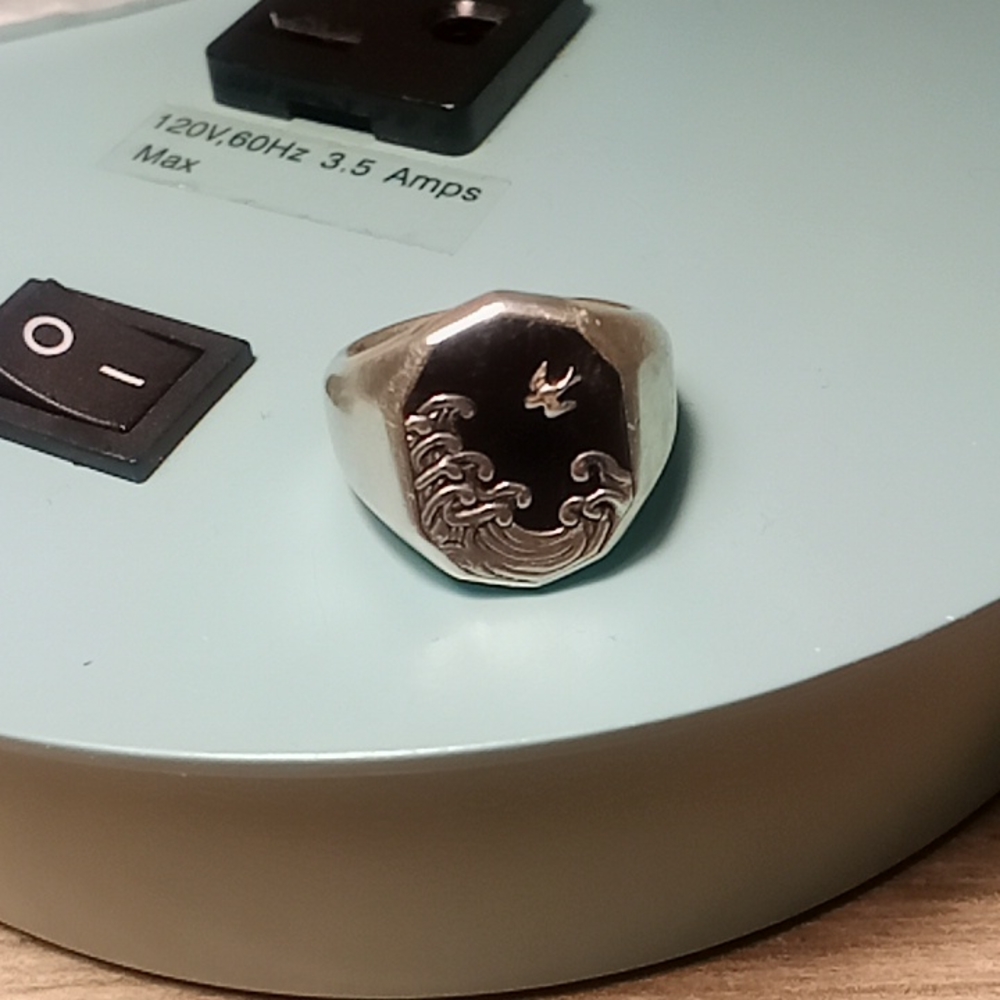 D.Yurman 925 Ring wave set.